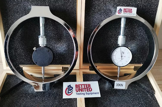 From 0.5 KN To 300 KN Load Ring Series Dial Gauge 0.01 Mm Soil Testing Equipment