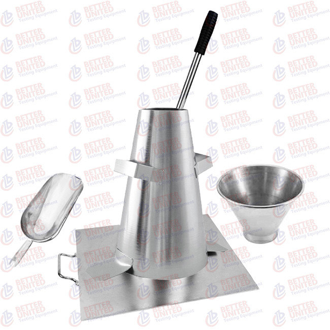 Slump Cone Set Sprayed Steel Concrete Testing Equipment