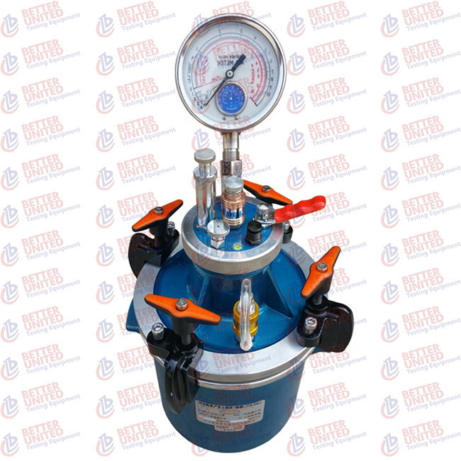 Air Entrainment Meter 7 Litre Pressure Gauge Type Concrete Testing Equipment