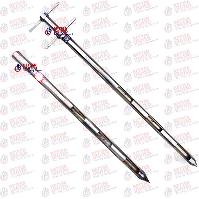 0.5m~6m Length Cement Sampler Stainless Steel Cement Laboratory Equipment