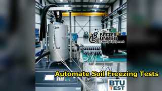 Testador automático de processo de congelamento de solo