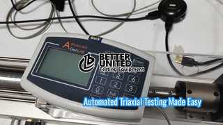 Sistema de teste triaxial automático