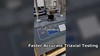 Teste triaxial automático